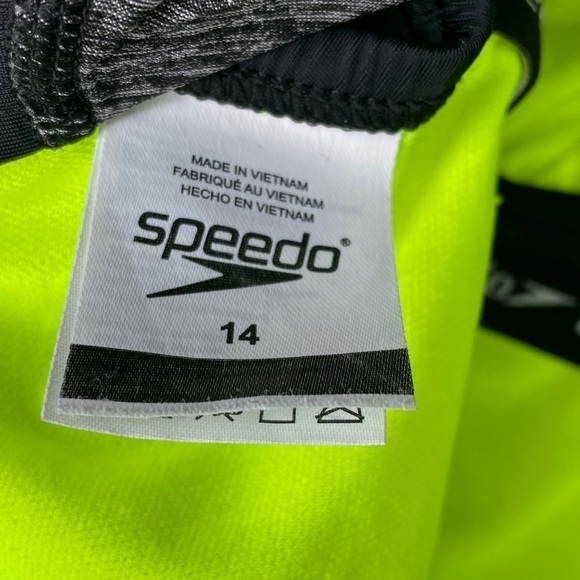 Speedo One Piece Swimsuit Creora Highclo Quantum Splice Heather Radiance - Picture 8 of 10